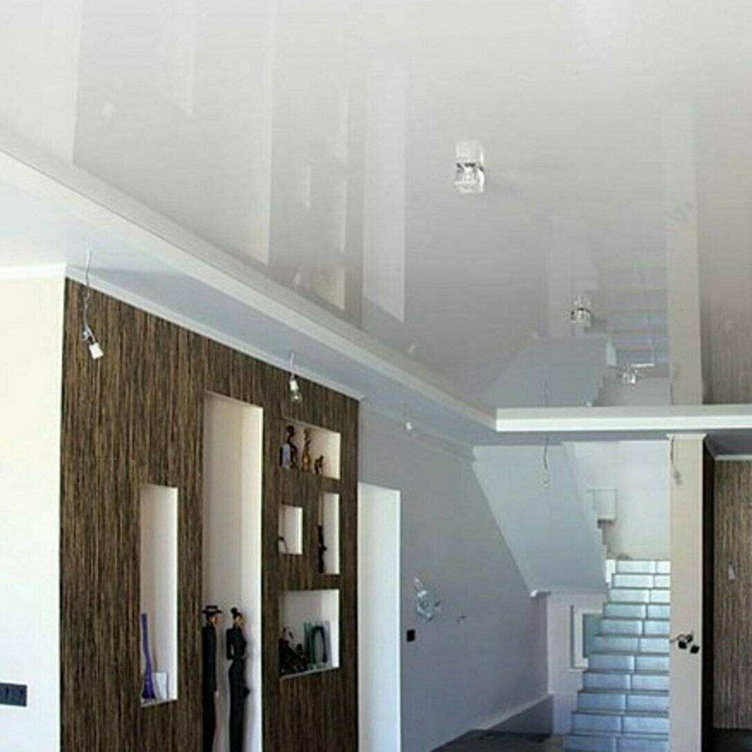 Глянцевые натяжные потолки