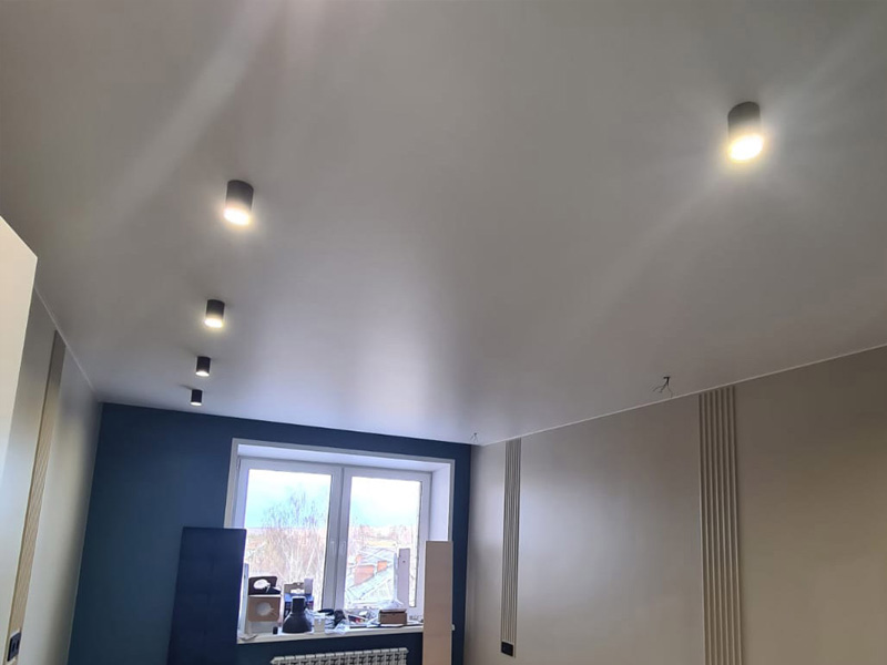 Сатиновые натяжные потолки