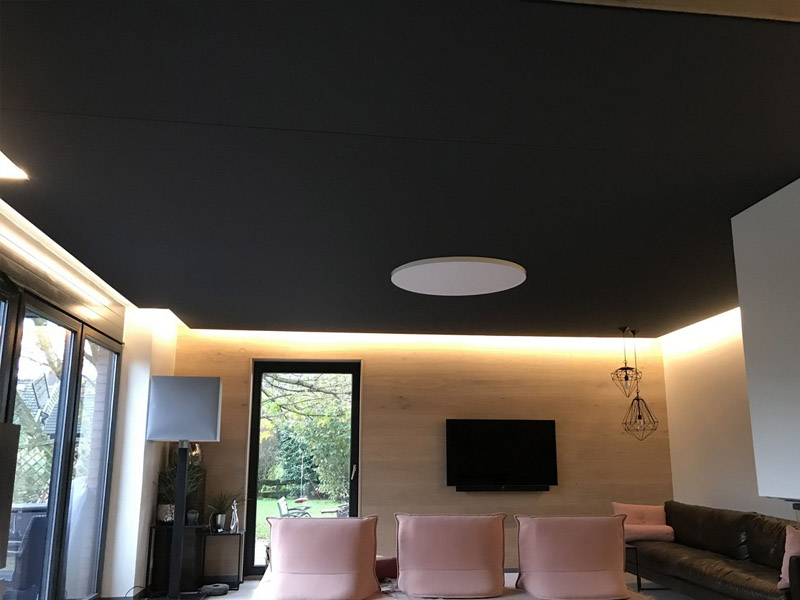 Черные натяжные потолки