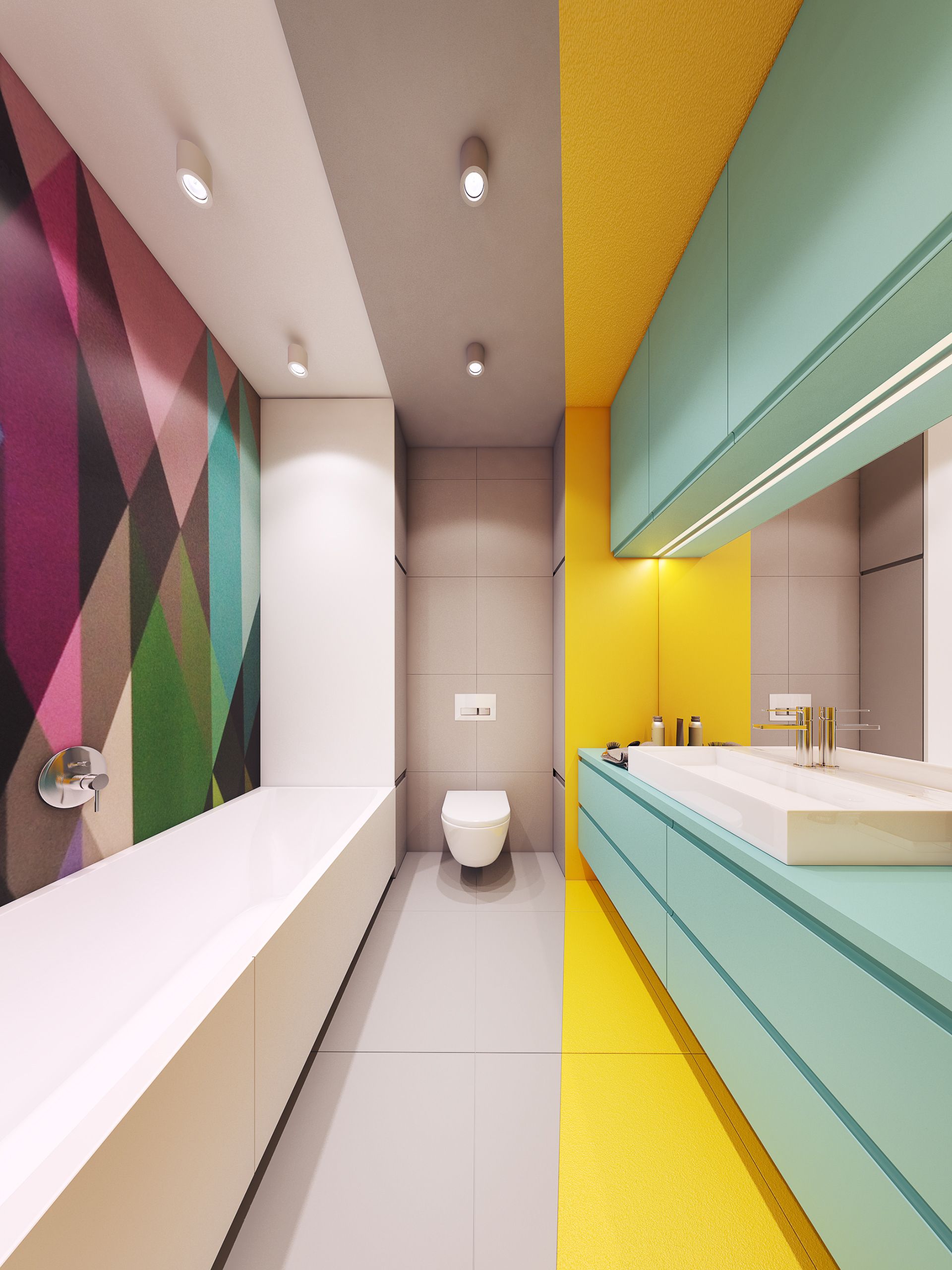 Цветные натяжные потолки