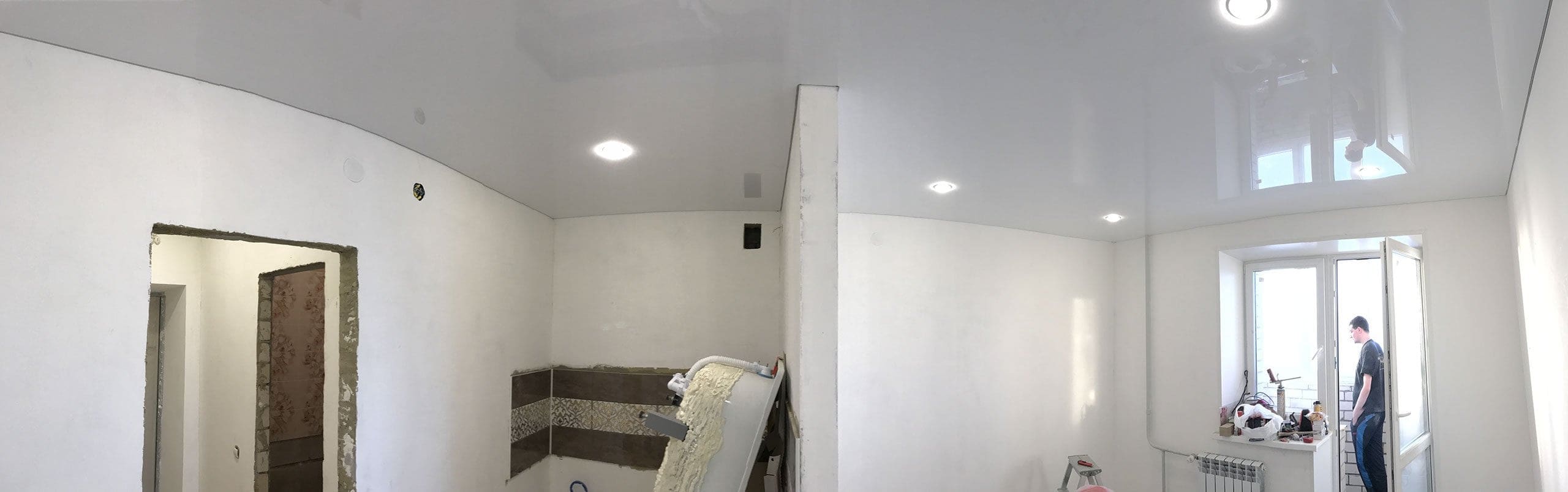 ​Контурный потолок в прихожую, 6 м2