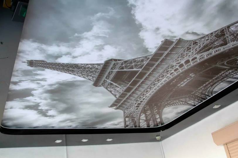 Натяжной потолок с фотопечатью, 12 м2